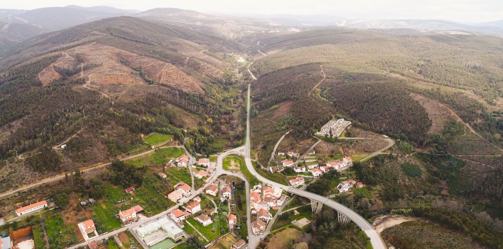 Vista aérea da região de Gois