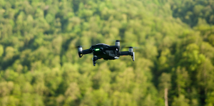 drone a vigiar floresta